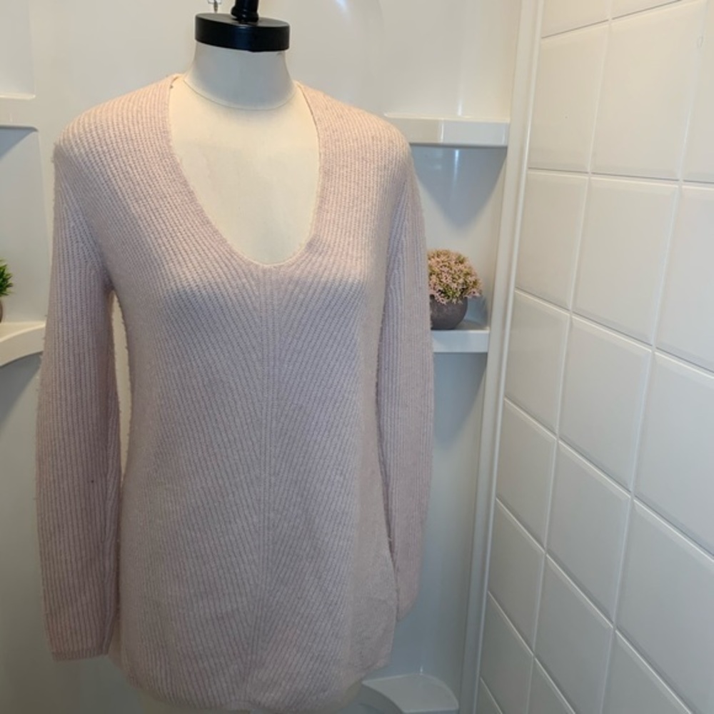 Loft Soft Ribbed V Neck Sweater - Picture 6 of 12